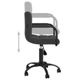 ZNTS Swivel Office Chair Black Velvet 334707