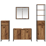 Bathroom Furniture Set with Drawer Old Wood Engineered Wood 3403050