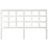 Bed Headboard White 156x4x100 cm Solid Wood Pine 817896