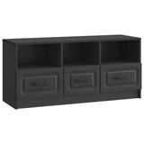 TV Cabinet with Drawer Black 102 x 34.5 x 47 cm Engineered Wood 895826