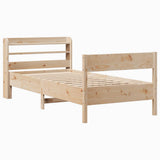 Bed Frame without Mattress 75x190 cm Small Single Solid Wood Pine 3306951