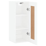 Wall Mounted Cabinet White 34.5x34x90 cm Engineered Wood 830516