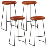 5 Piece Bar Set Solid Rough Wood Mango and Metal 3216415