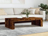 Coffee Table Smoked Oak 102x50x36 cm Engineered Wood 823371