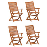 Folding Garden Chairs 4 pcs 57x66x95 cm Solid Wood Acacia 3214474