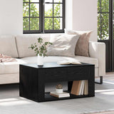 Coffee Table Black Oak 80 x 50 x 40 cm Engineered Wood 881131