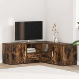 Corner Cabinet Smoked Oak 200x40x45 cm Engineered Wood 3307832