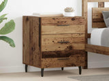 Bedside Cabinet Old Wood 40 x 40 x 66 cm Engineered Wood 882134