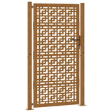 Garden Gate 100x175 cm Weathering Steel Cross Design 4101007