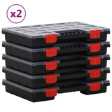 Assortment Boxes 10 pcs 34.5x25x5 cm Polypropylene 3106443