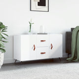 Sideboard High Gloss White 100x36x60 cm Engineered Wood 828142
