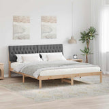 Bed Frame with Upholstered Headboard Brown 180 x 200 cm 3394384