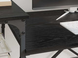 Desk Black Oak 135 x 50 x 90 cm Engineered Wood 881284