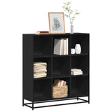 Bookcase Black 97.5x33x107.5 cm Engineered Wood and Metal 3300860
