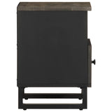 Bedside Cabinets 2 pcs Black 40x33x46 cm Solid Wood Mango 4017691