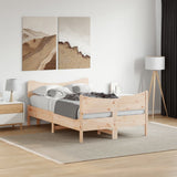 Bed Frame without Mattress 120x190 cm Small Double Solid Wood Pine 3216399