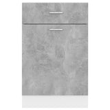 Drawer Bottom Cabinet Lyon Concrete Grey 50x46x81.5 cm Engineered Wood 801224