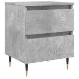 Bedside Cabinet Concrete Grey 40x35x50 cm Engineered Wood 826868