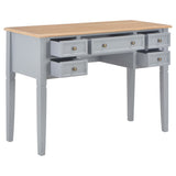 ZNTS Writing Desk Grey 109.5x45x77.5 cm Wood 280070