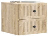 Wall-Mounted Bedside Cabinet Sonoma Oak 33 x 34.5 x 40 cm 897959