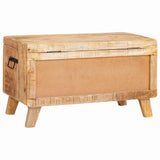 Storage Box with Storage 70 x 35 x 40 cm Solid mango wood 4104571