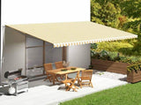 Replacement Fabric for Awning Yellow and White 6x3.5 m 311944