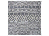 Outdoor Flatweave Rug 120x170 cm Blue Stripes 340837
