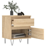 Bedside Cabinets 2 pcs Sonoma Oak 40x35x50 cm Engineered Wood 830675