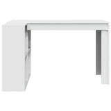 Office Desk White 123.5x73.5x75 cm Engineered Wood 847982