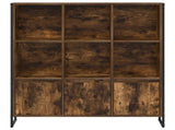 Book Cabinet 2 pcs Smoke Oak 99.5 x 30 x 108 cm Engineered Wood 3403024