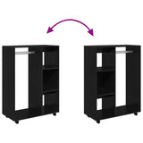 Wardrobe Black 80x40x110 cm Engineered Wood 808514