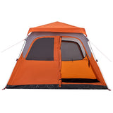 Family Tent Dome 6-Person Grey and Orange Quick Release 4004235
