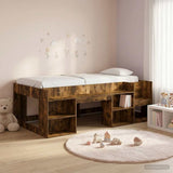 Kids'Bed Frame with Storage Smoked Oak 98.5 x 200 cm 3422615