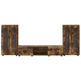 TV Cabinet Set FLORIN 3 pcs Smoked Oak Engineered Wood 3397939