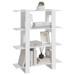 Book Cabinet/Room Divider White 100x30x123.5 cm 811538