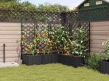 Garden Planter 5 pcs Black 120 x 120 x 143 cm PP 42002843