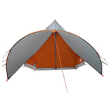 Teepee Tent 7-Person Grey and Orange 600 x 600 x 347 cm 42004016