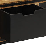 ZNTS Coffee Table with Drawers 110x50x40 cm Solid Wood Mango 374053