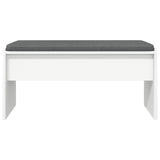 Hall Bench with Cushion White 83 x 38 x 40 cm 891552