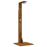 Outdoor Shower 219 cm Solid Acacia Wood and Stainless Steel 903116