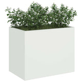 Garden Planter White 50 x 32 x 40 cm Cold-rolled Steel 876351