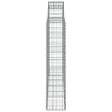 Arched Gabion Basket 200x30x140/160 cm Galvanised Iron 153487