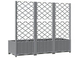 Garden Planter Light Grey 120 x 40 x 136 cm 153274