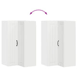 Wall Corner Cabinet LUCCA White 57 x 57 x 100 cm 885165