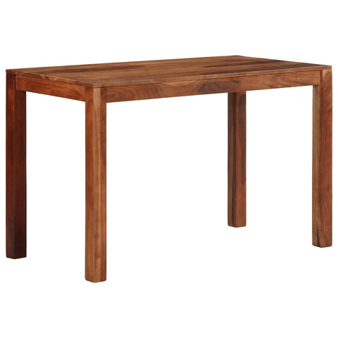 ZNTS Dining Table 120x60x76 cm Solid Wood Acacia 4102378