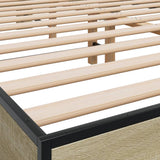 Bed Frame without Mattress Sonoma Oak 150x200 cm King Size 3280233