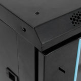 Network Cabinet with Storage Black 600 x 600 x 1200 mm Steel 30268