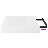 Floating Wall Shelves 4 pcs High Gloss White 40x23.5x3.8 cm MDF 323744
