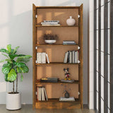 Book Cabinet Smoked Oak 82.5x30.5x185.5 cm Engineered Wood 815114