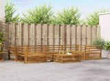 Outdoor Sofa Set 7 pcs Natural Solid Acacia Wood 3373079